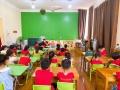 Trường mầm non Tân Quang tổ chức khảo sát chất lượng trẻ 5 tuổi với sự tham gia của các cô giáo trường tiểu học và các bậc phụ huynh khối 5 tuổi.